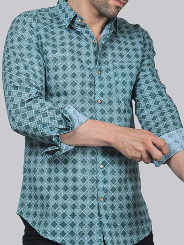 Vivacious Vibes Men's Printed Shirt — TryBuy®